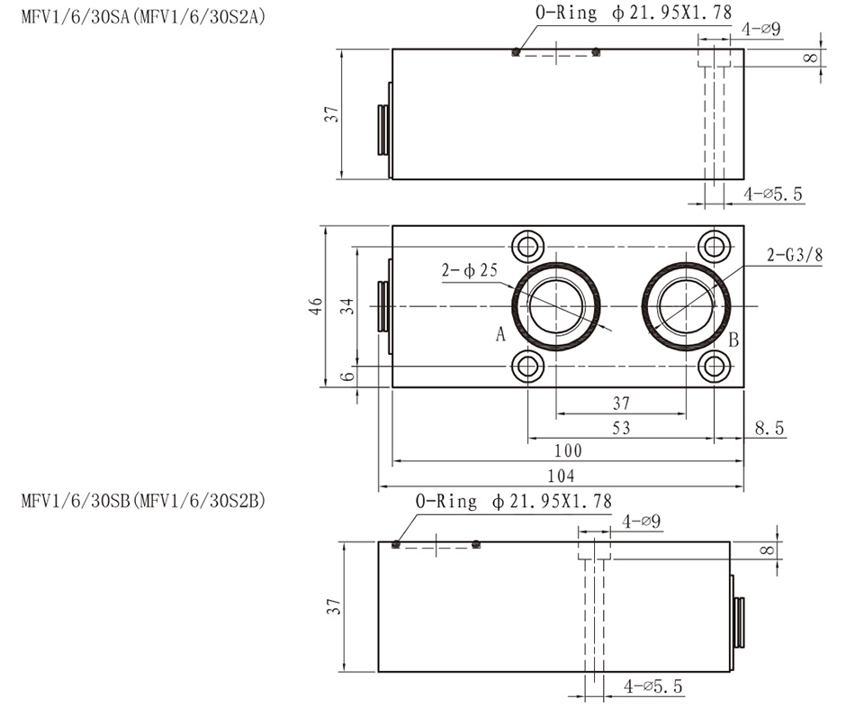 MFV SERIES MODULAR THROTTLE CHECK VALVES - China Ningbo HanShang Hydraulic